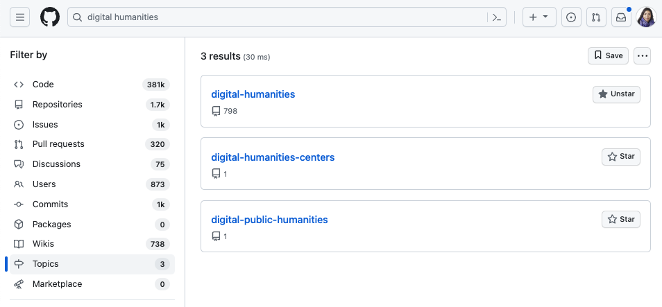 GitHub Topics