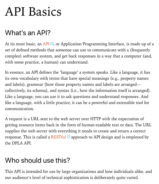DPLA API Basics