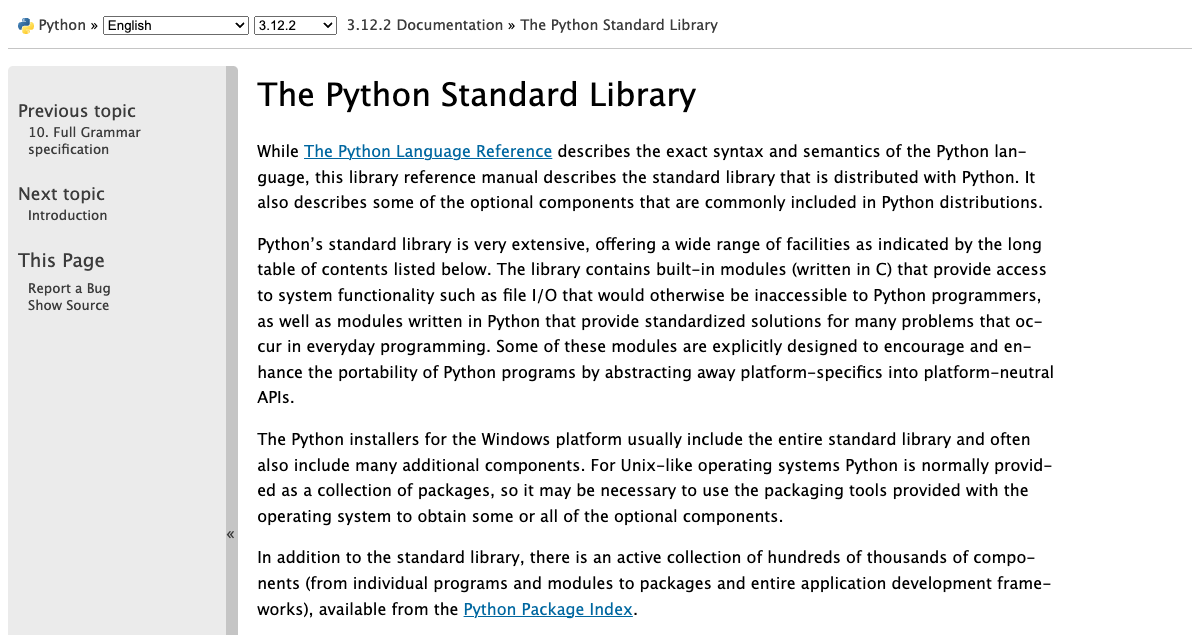 Python Standard Library
