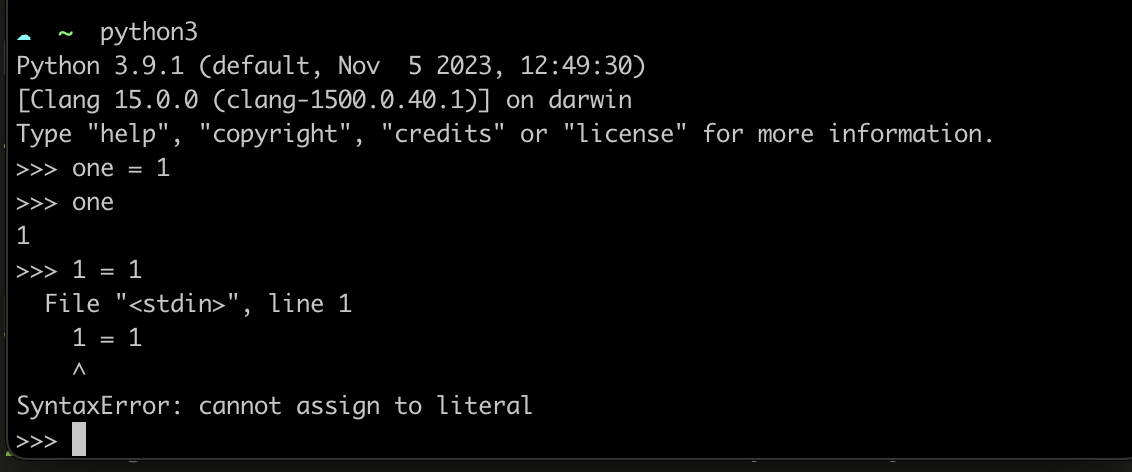 Syntax Error