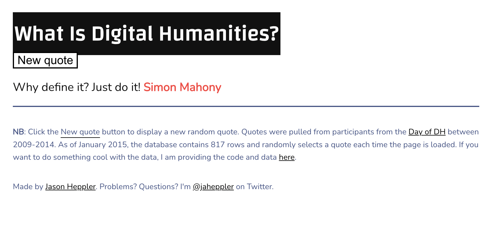 What is Digital Humanities